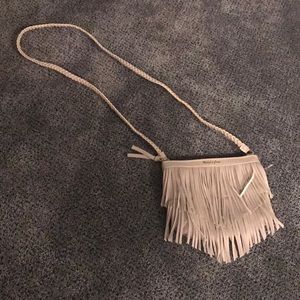 Small tassel crossbody purse